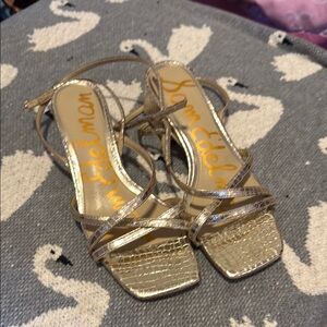 Sam Edelman Metallic Strappy Sandals